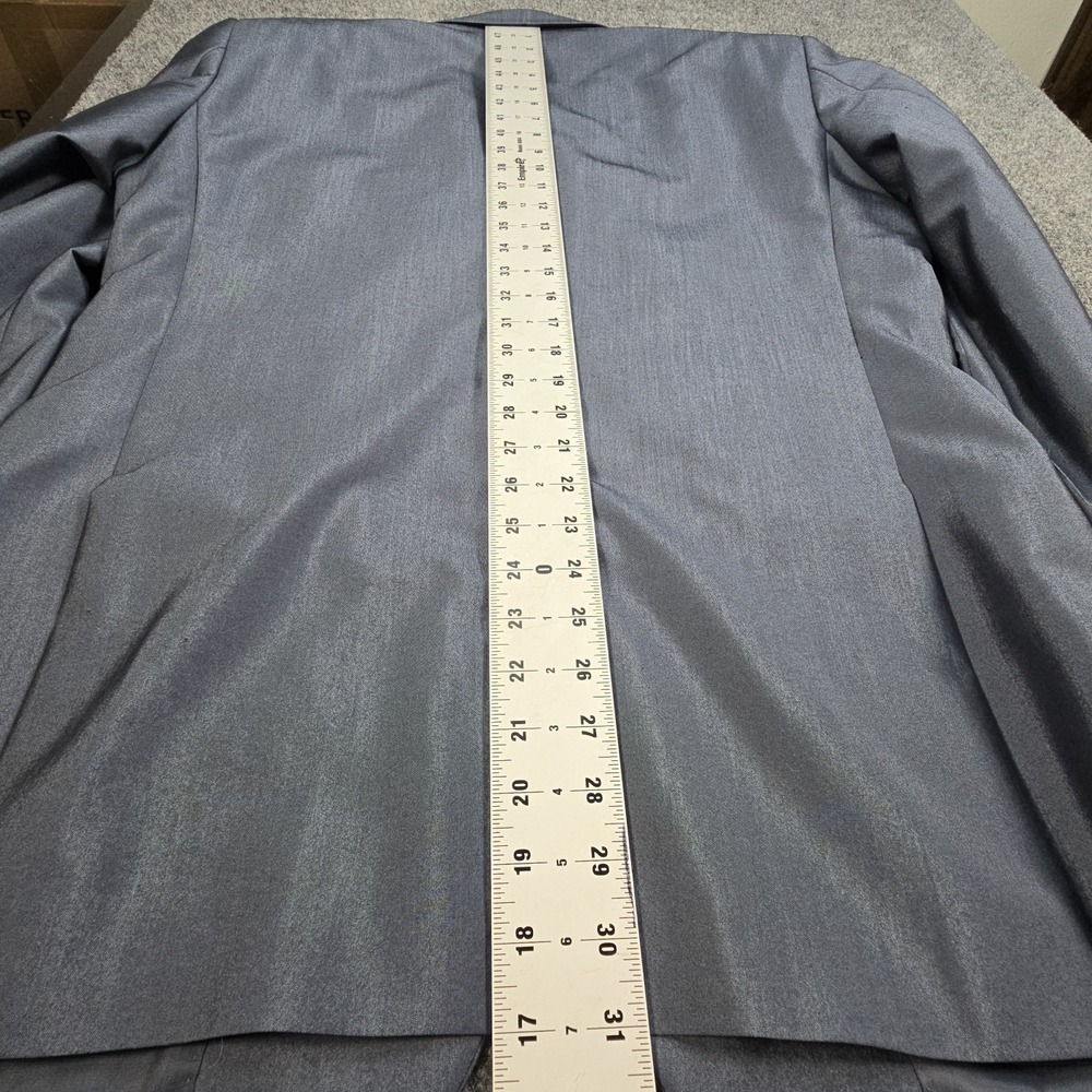 John Varvatos USA Blazer Sport coat Men 42L Navy Blue Canada Made‎ Rayon Blend - Picture 9 of 10